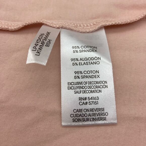 NWT Karl Lagerfeld Paris Perfume Graphic Dusty Rose T-Shirt 2X - Picture 7 of 9